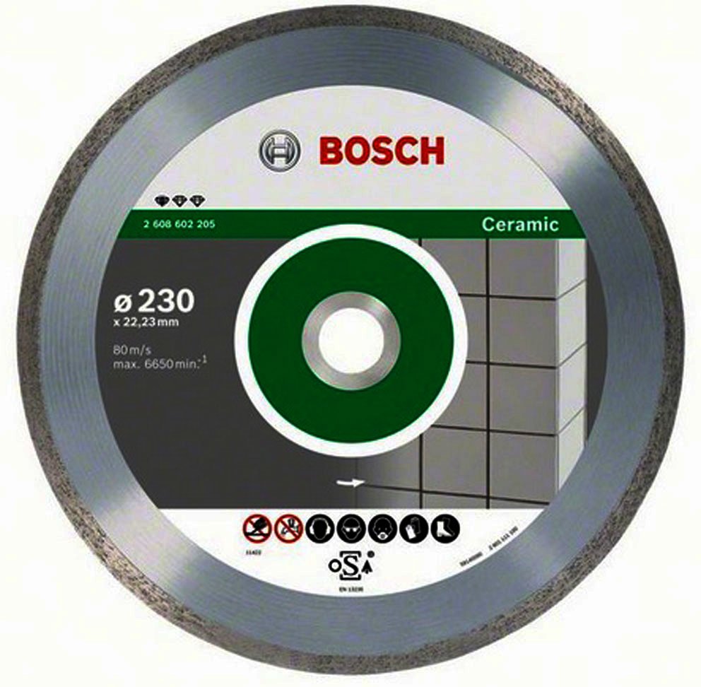 Алмазный отрезный круг Bosch Professional for Ceramic, 125х22,23 мм, 1,6 мм, 2608602202 ᐉ купить артикул 2608602202 в Киеве - супер-цена на запчасть – от 230 грн. – интернет-магазин Strument (Украина)