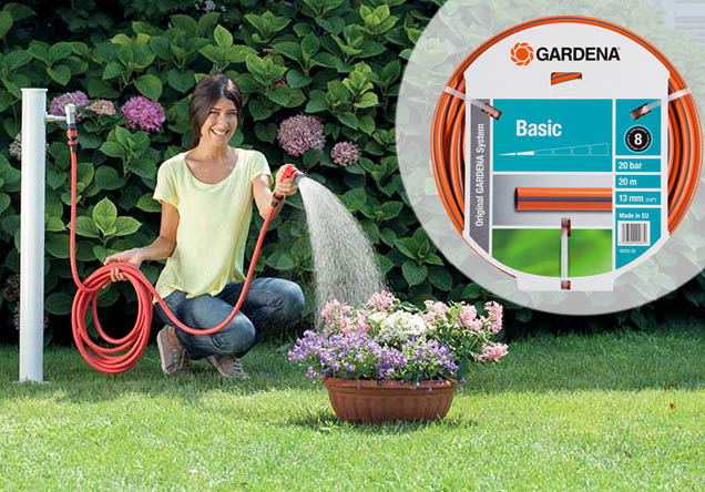 Купить недорого садовый шланг Gardena Basic 18123-29.000