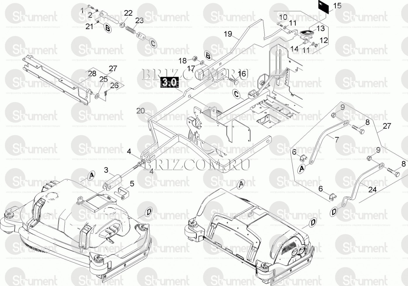 Запчасти для поломоечной машины с задним ходом Karcher B 80 W Bp  (1.259-005.0) ᐉ купить артикул в Киеве - супер-цена на запчасть – от –  интернет-магазин Strument (Украина)