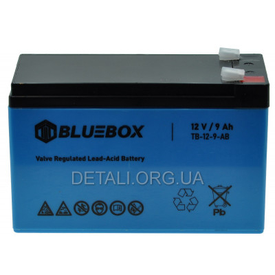 Аккумулятор Bluebox TB-12-9-AB ᐉ купить артикул ins193 в Киеве - супер-цена на запчасть – от 900 грн. – интернет-магазин Strument (Украина)
