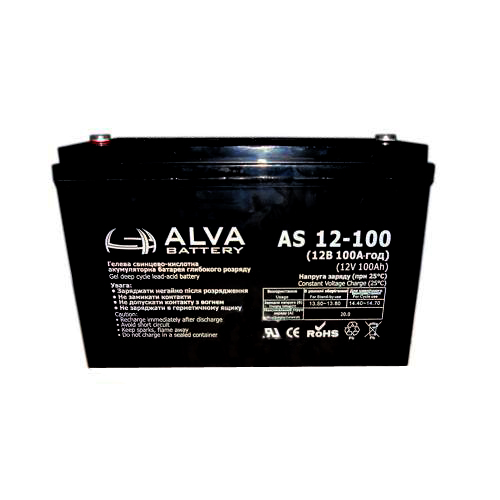 Аккумуляторная батарея ALVA AS12-100 ᐉ купить артикул 0-156573 в Киеве - супер-цена на запчасть – от 6311 грн. – интернет-магазин Strument (Украина)
