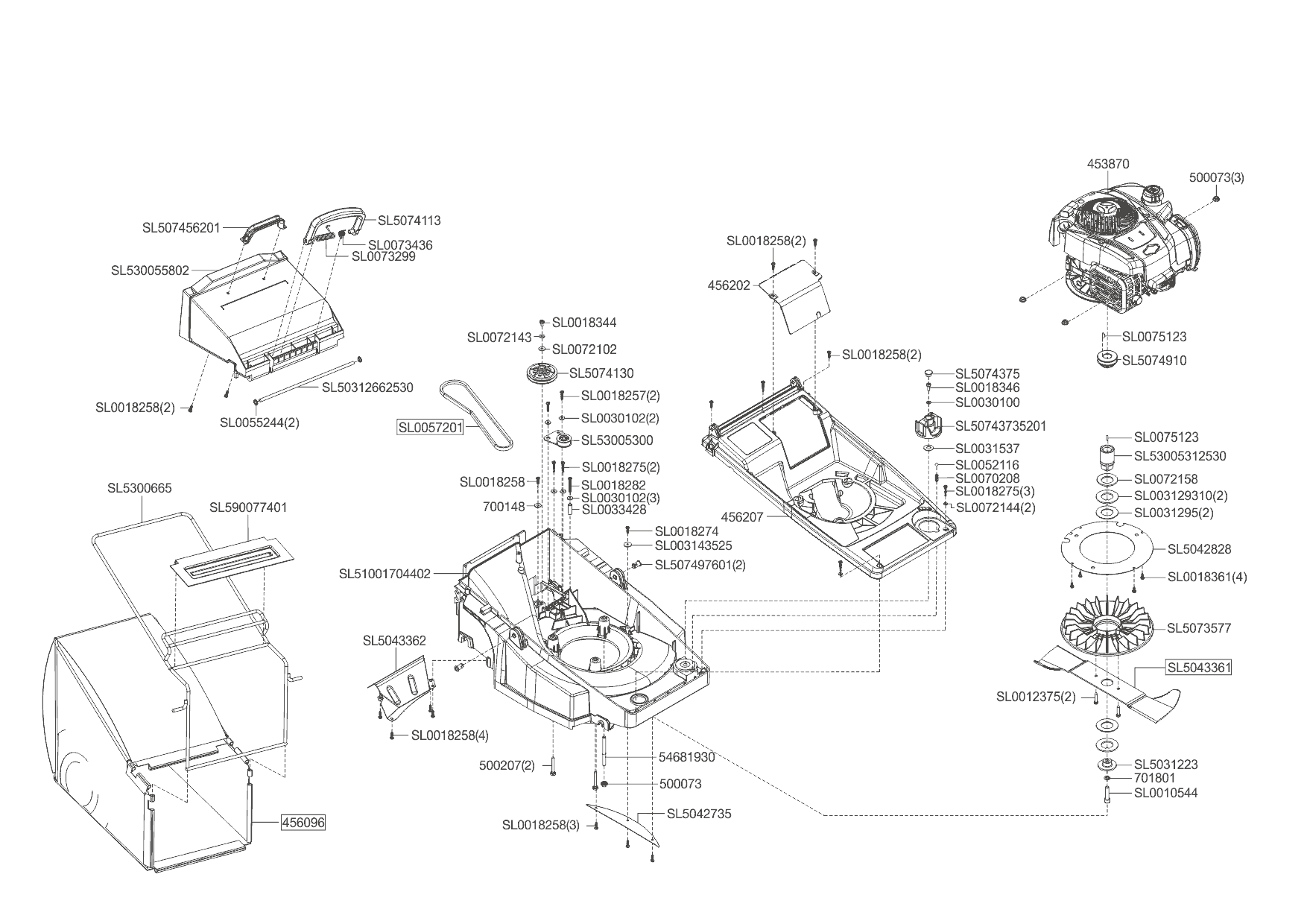 公式写真Ｃ Запчасти для бензиновой газонокосилки Solo 546 R (1271