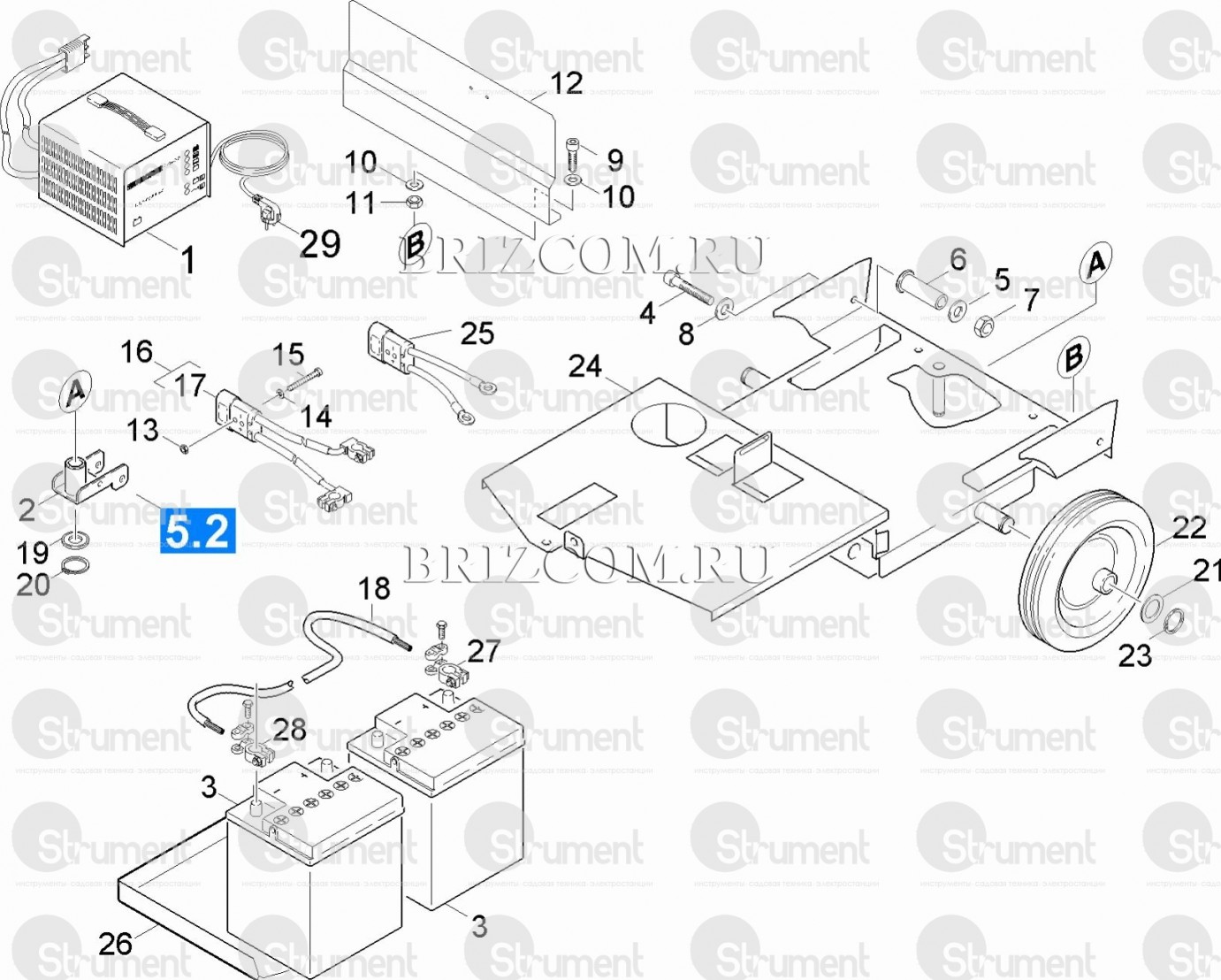 Запчасти для поломоечной машины с задним ходом Karcher BR 530 Bp  (1.127-362.0) ᐉ купить артикул в Киеве - супер-цена на запчасть – от –  интернет-магазин Strument (Украина)