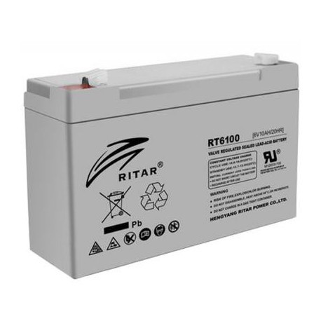 Аккумуляторная батарея RITAR RT6100, 6V 10Ah (8214) ᐉ купить артикул 0-168147 в Киеве - супер-цена на запчасть – от 420 грн. – интернет-магазин Strument (Украина)