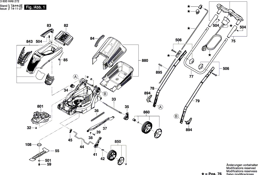 Bosch Rotak 36 R 3600HA6273 Strument