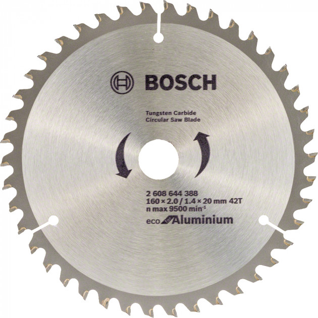 Пильный диск Bosch ECO ALU/Multi 160x20/16 42 зуб. (2608644388) ᐉ купить артикул 948080STRU в Киеве - супер-цена на запчасть – от 656 грн. – интернет-магазин Strument (Украина)