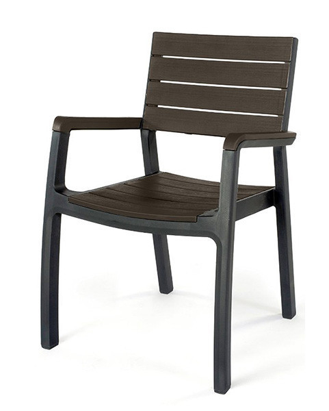Стул садовый пластиковый Keter Harmony armchair, серо-коричневый ᐉ купить артикул 7290106928084 в Киеве - супер-цена на запчасть – от 2976 грн. – интернет-магазин Strument (Украина)