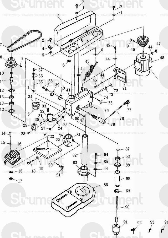 トラック部品 Запчасти для сверлильного станка Jet JDP-8L EU купити