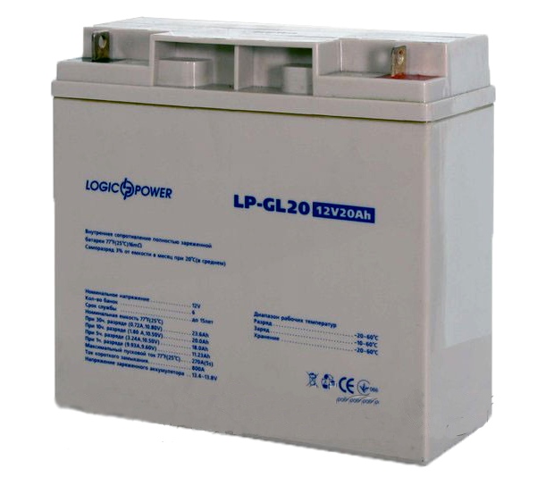Аккумуляторная батарея LogicPower LPM-GL 12V 20AH ᐉ купить артикул 0-151152 в Киеве - супер-цена на запчасть – от 2500 грн. – интернет-магазин Strument (Украина)