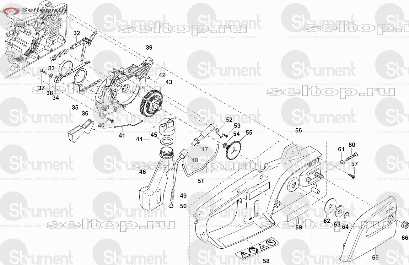 Запчасти для цепной электропилы Makita ES 36 A ᐉ купить артикул в Киеве ...
